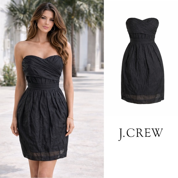 J. Crew Dresses & Skirts - NEW J. Crew Black Strapless Sweetheart Cocktail Dress
